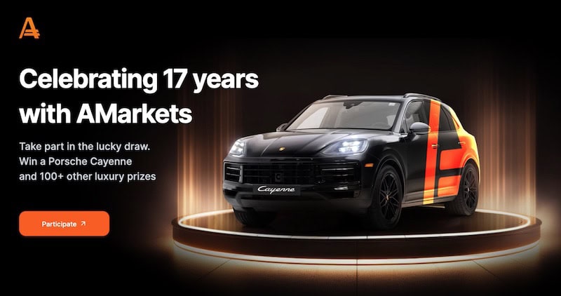 AMarkets Celebrates 17th Anniversary with Grand Birthday Raffle: Win a Porsche Cayenne and Over 100 Apple Prizes